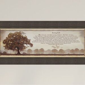 Framed Tree Art with Inspirational Quote